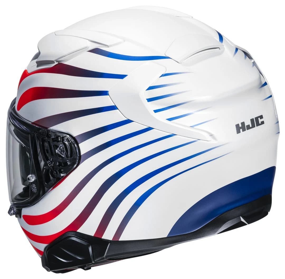 Casco Integral HJC F71 Zen MC21SF Blanco Rojo Azul