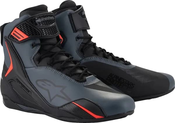 Botas Alpinestars FASTER-4 Negro Gris Rojo
