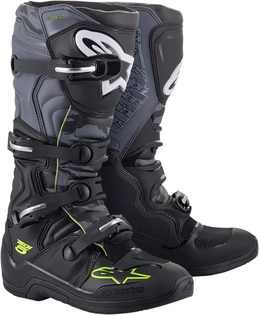 Botas Alpinestars Tech 5 Negro Gris Amarillo image_1